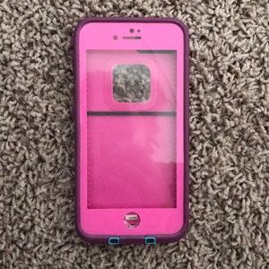 cute pink/ purple lifeproof case 💕 iphone 7/8